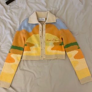 Vintage colorful limited cropped cardigan - House of sunny